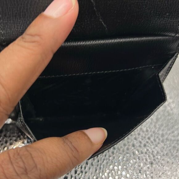 Salvatore Ferragamo Bifold Cardholder Wallet Solid Black Minimalist Classic - Picture 6 of 11